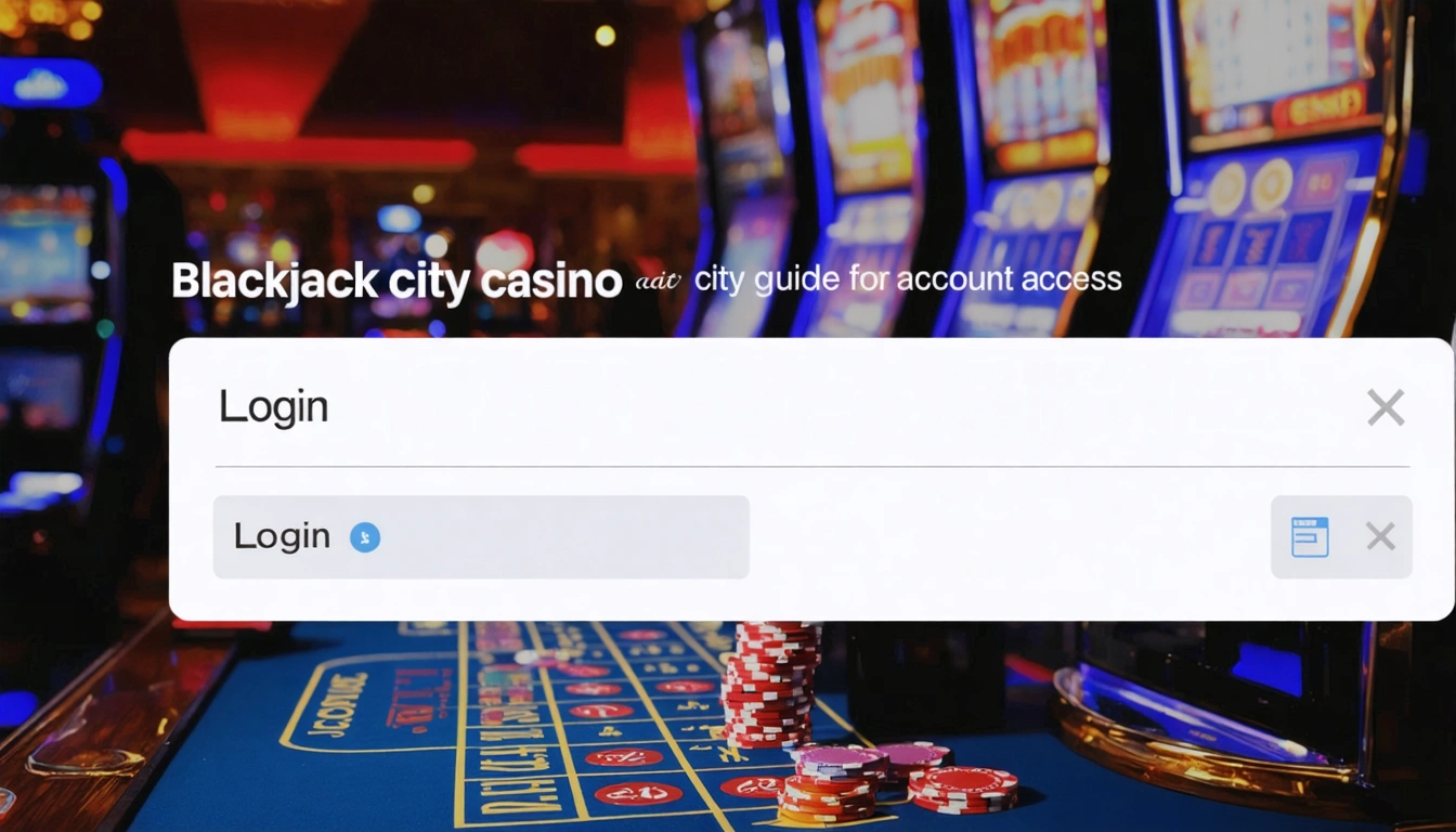 Blackjack city casino login guide for account access